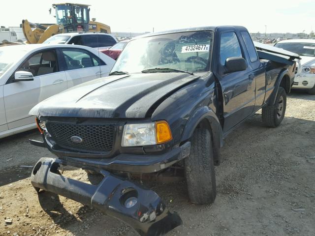 1FTYR14U32PB75011 - 2002 FORD RANGER SUP Černá fotografie 2