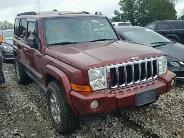 1J8HG48P87C621818 - 2007 JEEP COMMANDER Tünd qırmızı foto 1