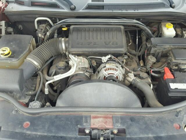 1J8HG48P87C621818 - 2007 JEEP COMMANDER Tünd qırmızı foto 7