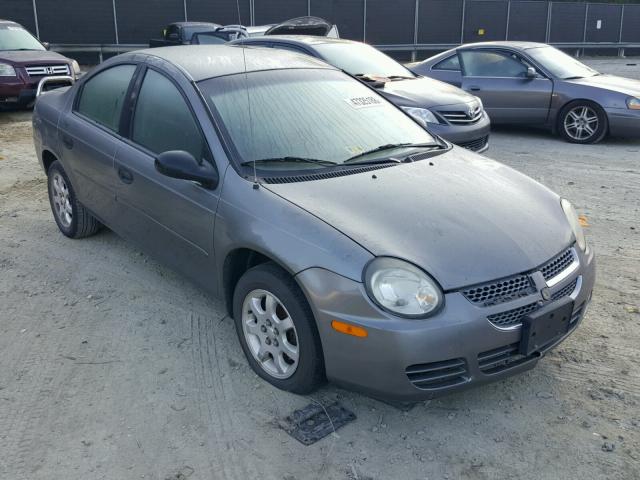 1B3ES26CX5D224374 - 2005 DODGE NEON BASE GRAY photo 1