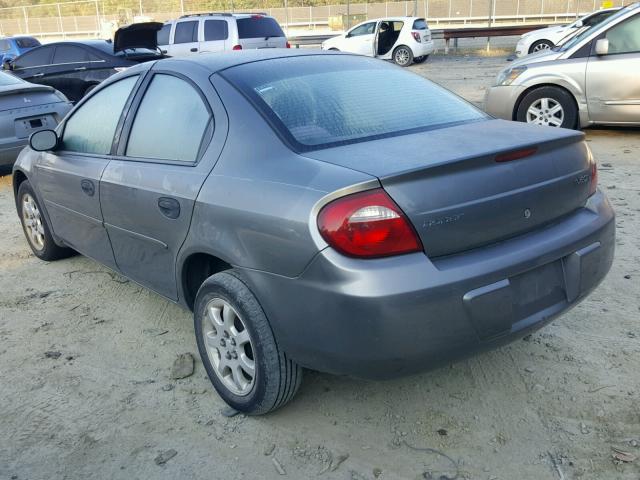 1B3ES26CX5D224374 - 2005 DODGE NEON BASE GRAY photo 3