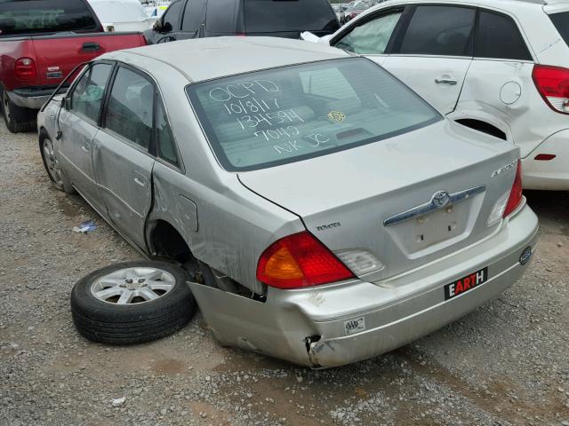 4T1BF28B11U177042 - 2001 TOYOTA AVALON XL SILVER photo 3