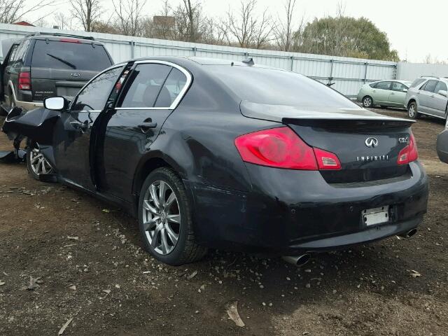 JN1CV6AR9BM400846 - 2011 INFINITI G37 BLACK photo 3