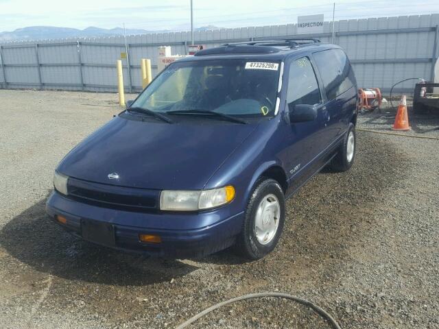 4N2DN11W7SD845626 - 1995 NISSAN QUEST BLUE photo 2