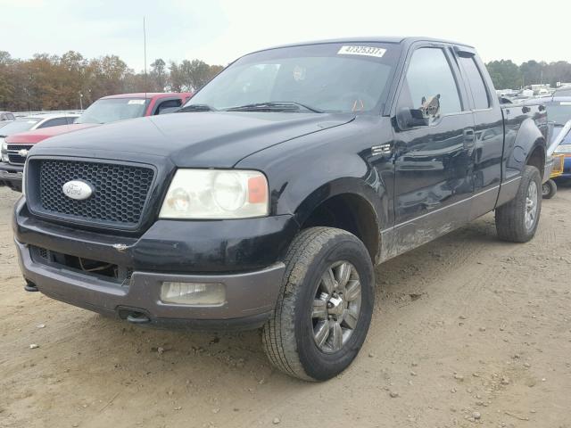 1FTPX14585NB77461 - 2005 FORD F150 BLACK photo 2