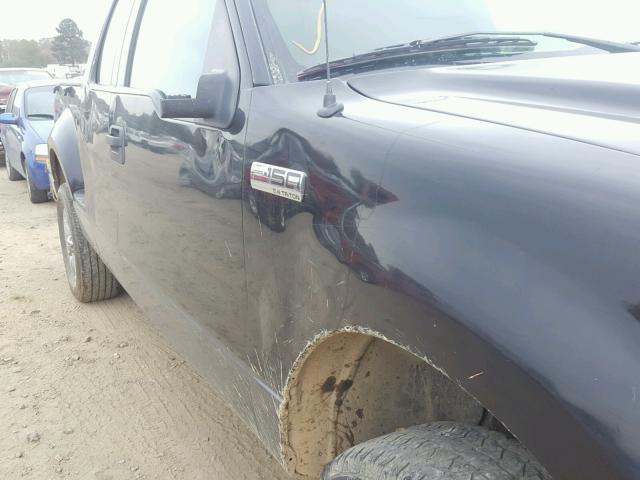 1FTPX14585NB77461 - 2005 FORD F150 Czarny zdjęcie 9