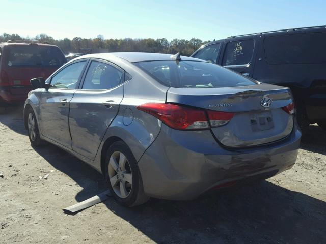 KMHDH4AE8CU313060 - 2012 HYUNDAI ELANTRA GL GRAY photo 3