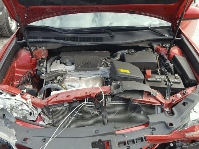 4T1BF1FK0EU779692 - 2014 TOYOTA CAMRY L RED photo 7