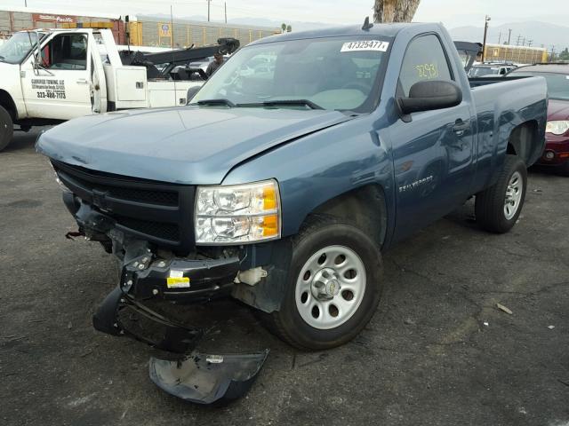 1GCEC14X78Z235058 - 2008 CHEVROLET SILVERADO BLUE photo 2