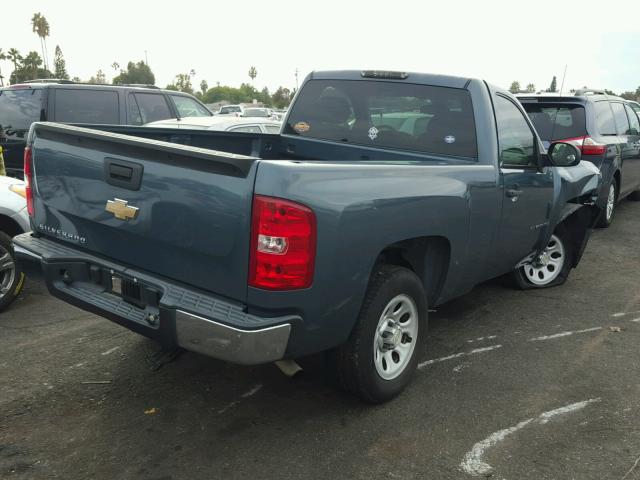 1GCEC14X78Z235058 - 2008 CHEVROLET SILVERADO BLUE photo 4