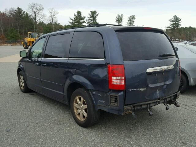 2A8HR54P58R737914 - 2008 CHRYSLER TOWN & COU BLUE photo 3