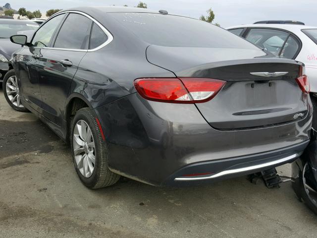 1C3CCCCB9FN544600 - 2015 CHRYSLER 200 C GRAY photo 3