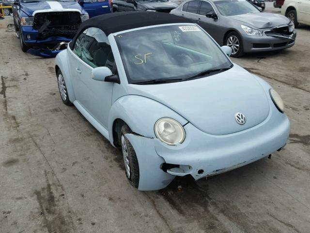 3VWBM31Y65M369112 - 2005 VOLKSWAGEN NEW BEETLE BLUE photo 1