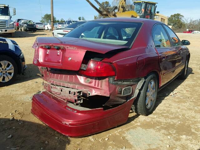 1MEFM50U12A630796 - 2002 MERCURY SABLE GS BURGUNDY photo 4