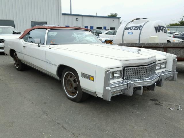 6L67S5Q419478 - 1975 CADILLAC ELDO WHITE photo 1