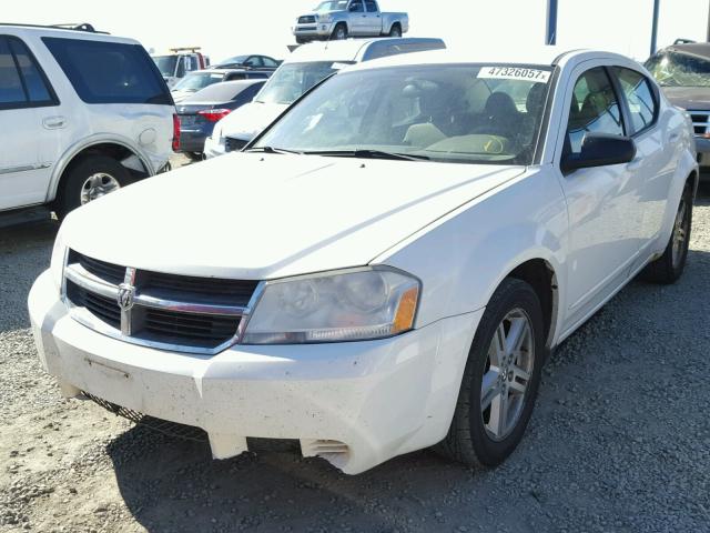 1B3LC56R48N593319 - 2008 DODGE AVENGER SX WHITE photo 2