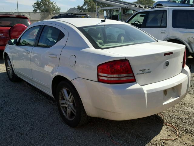 1B3LC56R48N593319 - 2008 DODGE AVENGER SX WHITE photo 3