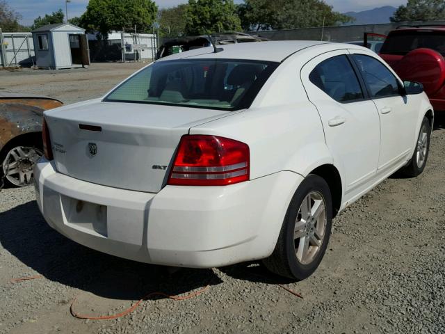 1B3LC56R48N593319 - 2008 DODGE AVENGER SX WHITE photo 4