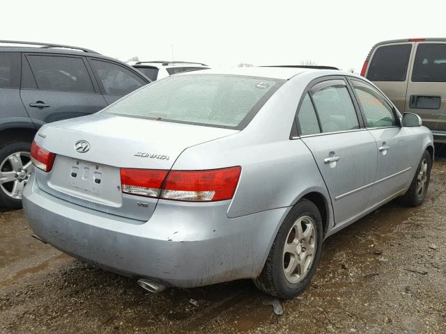 5NPEU46F36H086686 - 2006 HYUNDAI SONATA GLS SILVER photo 4