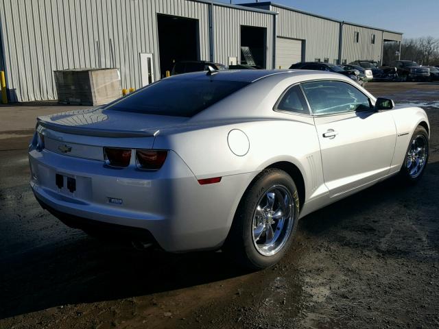 2G1FA1E38C9133169 - 2012 CHEVROLET CAMARO LS SILVER photo 4