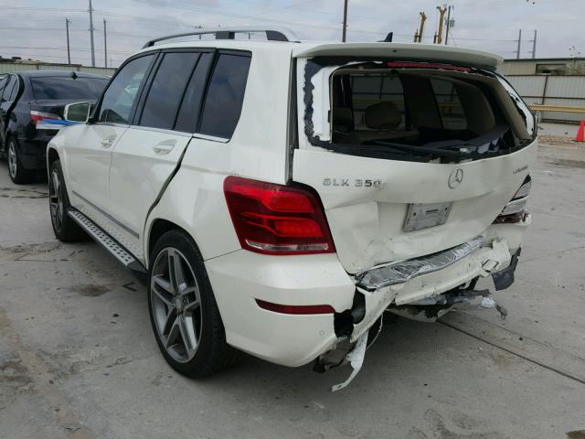 WDCGG8JB9DG095707 - 2013 MERCEDES-BENZ GLK 350 4M WHITE photo 3