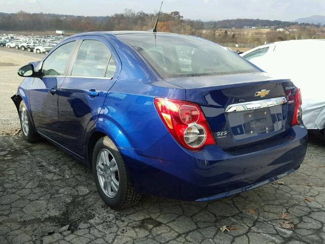 1G1JC5SB8D4125648 - 2013 CHEVROLET SONIC LT BLUE photo 3