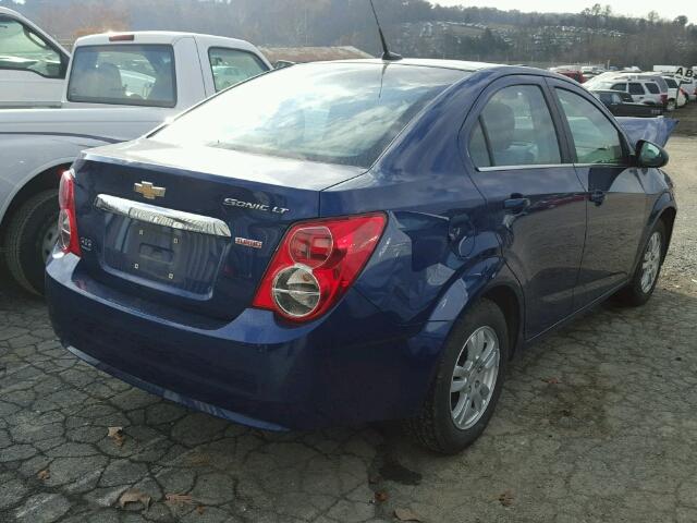 1G1JC5SB8D4125648 - 2013 CHEVROLET SONIC LT BLUE photo 4