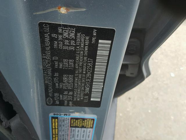 5NMSH13E28H225837 - 2008 HYUNDAI SANTA FE S 青色 照片 10