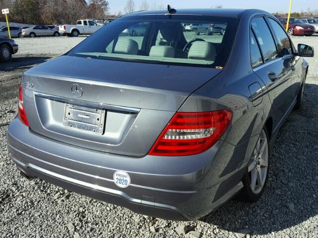 WDDGF4HB4CR222315 - 2012 MERCEDES-BENZ C 250 GRAY photo 4