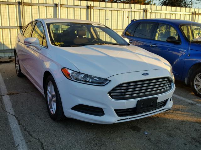 3FA6P0H76ER123869 - 2014 FORD FUSION SE WHITE photo 1