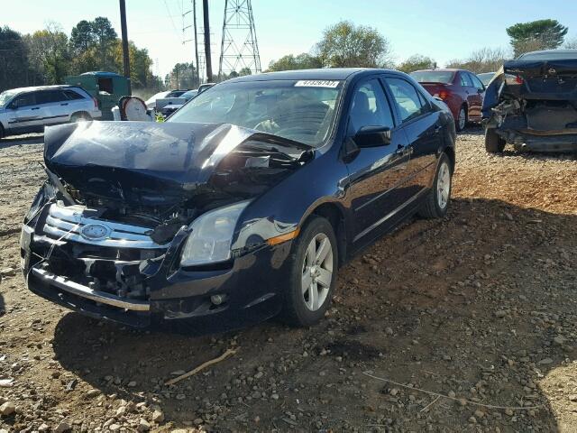 3FAHP07Z48R127919 - 2008 FORD FUSION SE BLUE photo 2