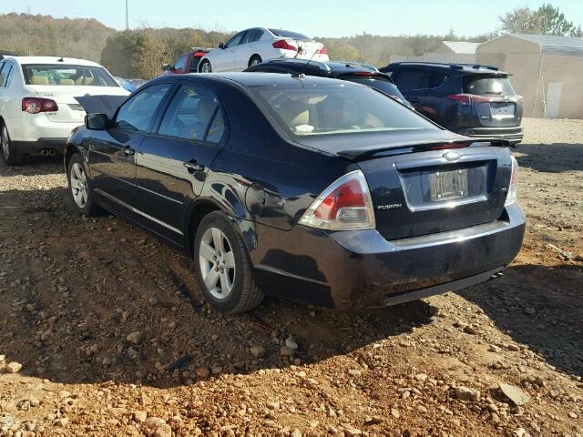 3FAHP07Z48R127919 - 2008 FORD FUSION SE BLUE photo 3