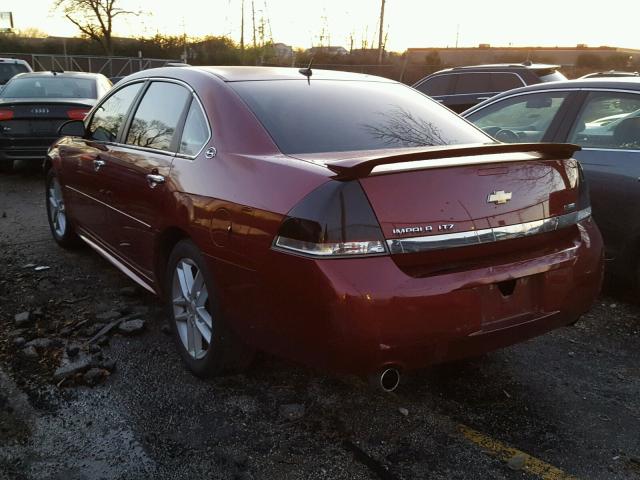 2G1WU57M591310756 - 2009 CHEVROLET IMPALA LTZ RED photo 3