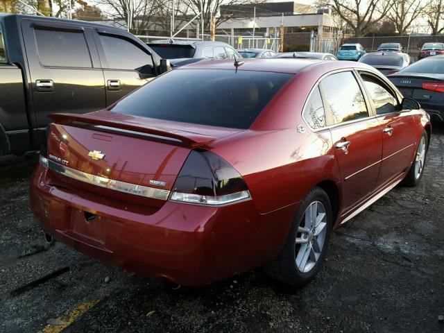 2G1WU57M591310756 - 2009 CHEVROLET IMPALA LTZ RED photo 4