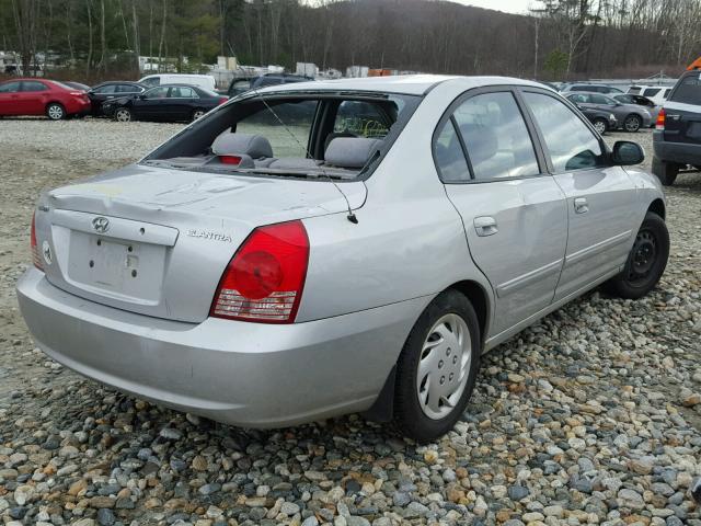 KMHDN46D25U041715 - 2005 HYUNDAI ELANTRA GL SILVER photo 4