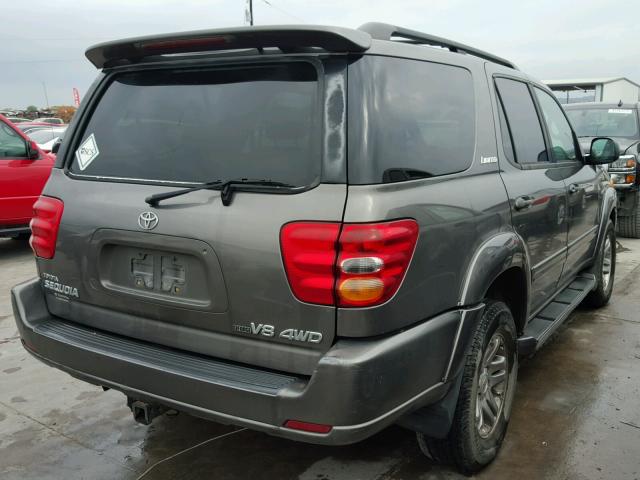 5TDBT48A54S211248 - 2004 TOYOTA SEQUOIA LI GRAY photo 4