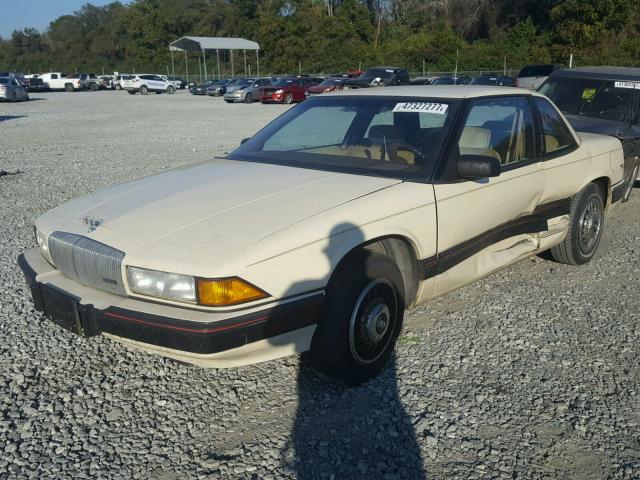 2G4WB14T8L1411830 - 1990 BUICK REGAL CUST WHITE photo 2