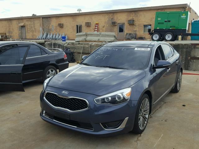 KNALN4D7XE5149536 - 2014 KIA CADENZA PR BLUE photo 2