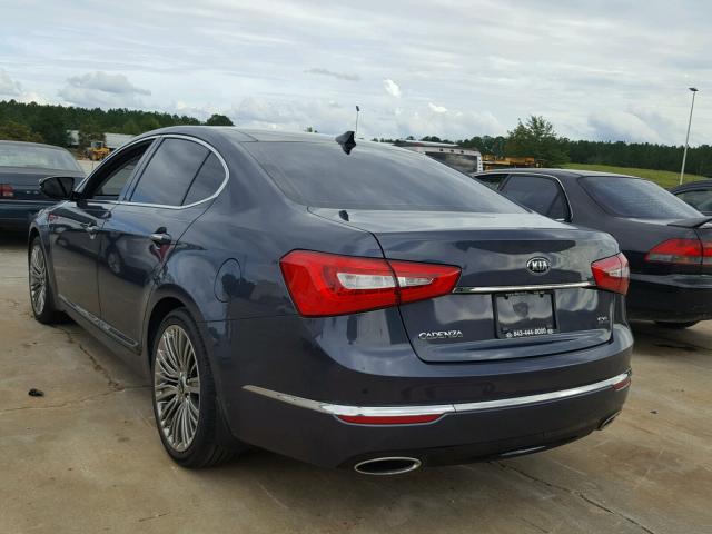 KNALN4D7XE5149536 - 2014 KIA CADENZA PR BLUE photo 3