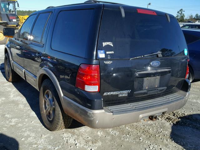 1FMRU17W53LA38317 - 2003 FORD EXPEDITION BLACK photo 3