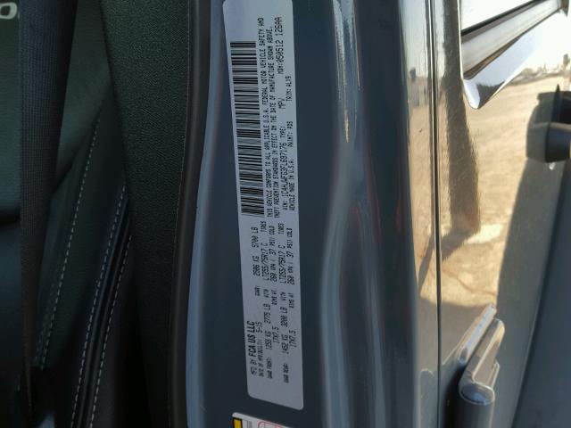 1C4HJWFG3FL697176 - 2015 JEEP WRANGLER U GRAY photo 10