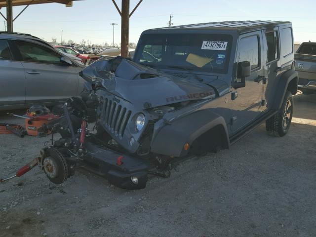 1C4HJWFG3FL697176 - 2015 JEEP WRANGLER U GRAY photo 2