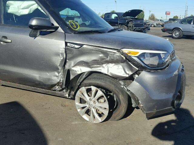 KNDJP3A51G7354493 - 2016 KIA SOUL + GRAY photo 9