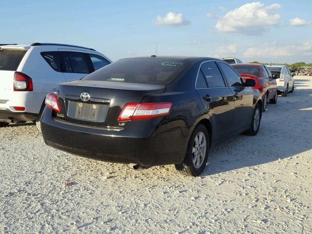 4T4BF3EK4BR219429 - 2011 TOYOTA CAMRY BASE BLACK photo 4
