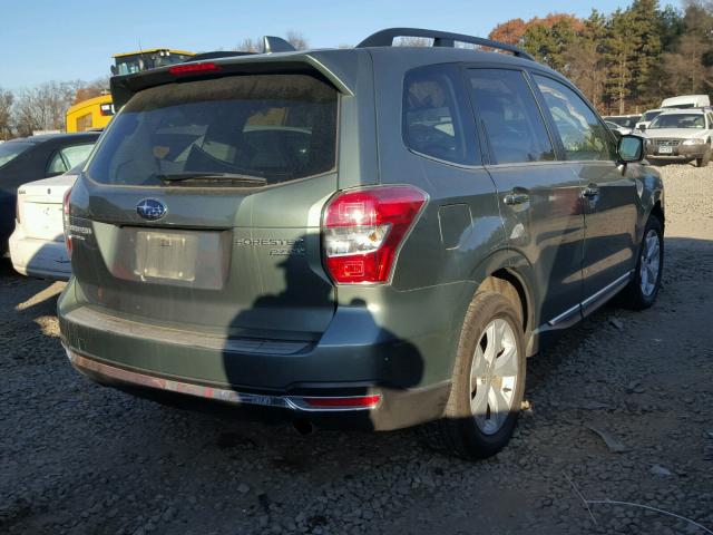 JF2SJARC2GH463330 - 2016 SUBARU FORESTER 2 GREEN photo 4