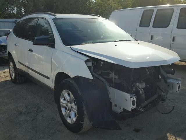 1GNKRFED1BJ153648 - 2011 CHEVROLET TRAVERSE L WHITE photo 1