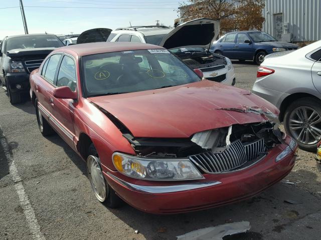 1LNFM97V5WY736426 - 1998 LINCOLN CONTINENTA RED photo 1