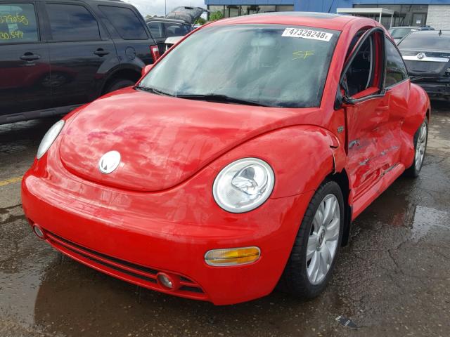 3VWCD21C63M444780 - 2003 VOLKSWAGEN NEW BEETLE RED photo 2