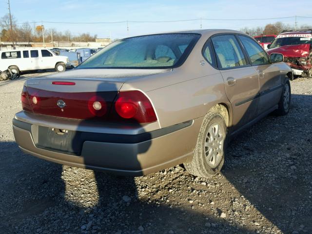 2G1WF52E639233964 - 2003 CHEVROLET IMPALA BEIGE photo 4