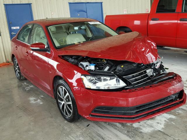 3VWDB7AJ8HM275567 - 2017 VOLKSWAGEN JETTA SE RED photo 1